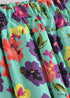 Boho Skirts in Camila Flower in Green For Women